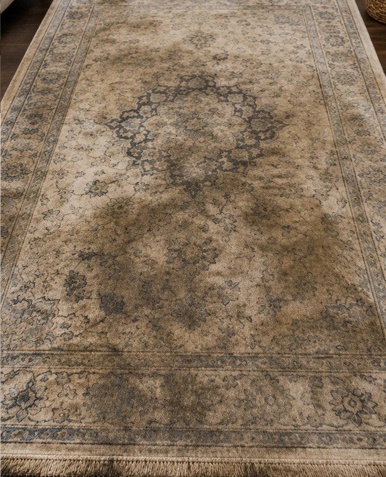 before rug cleaning