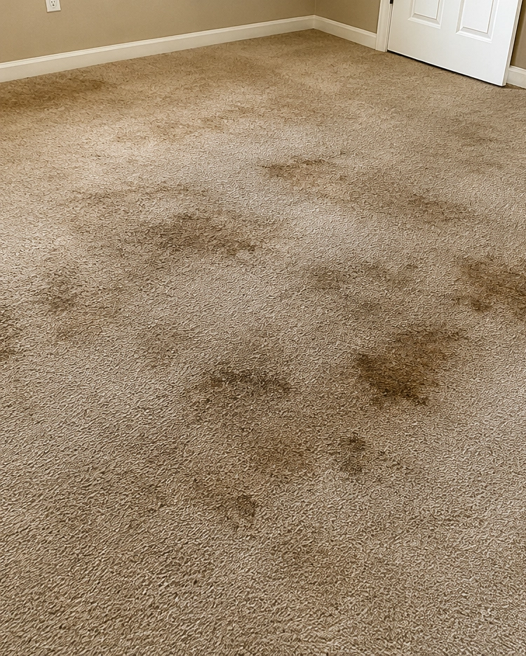 before carpet cleaning