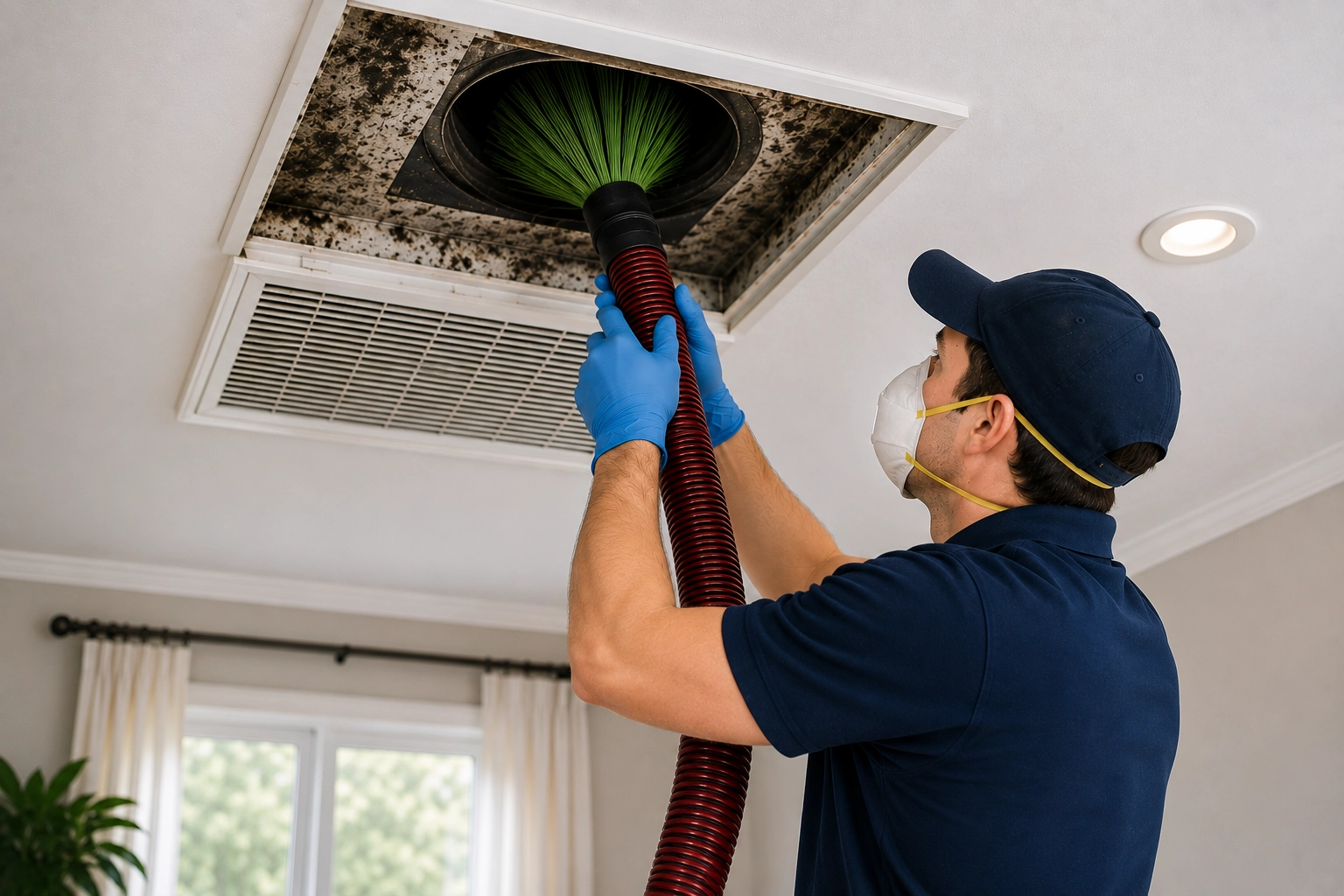 Mold and Mildew Air Vent Cleaning