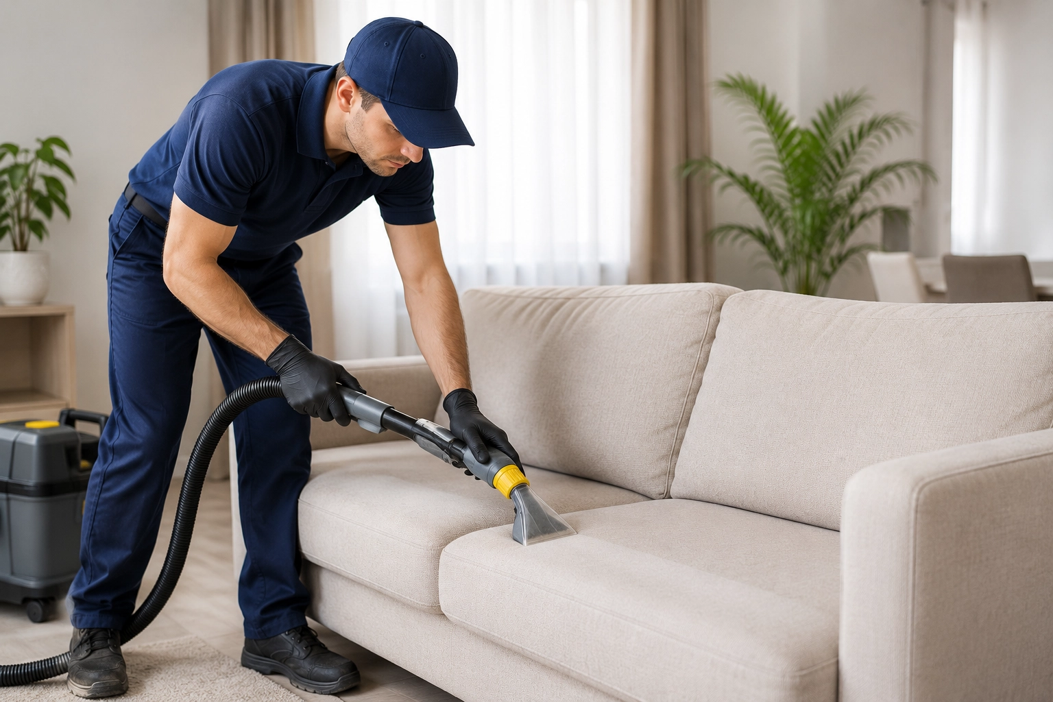 Upholstery Cleaning Process